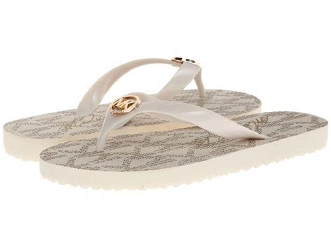 Women's Michael Kors Jet Set Rubber Flip Flops Size 8 